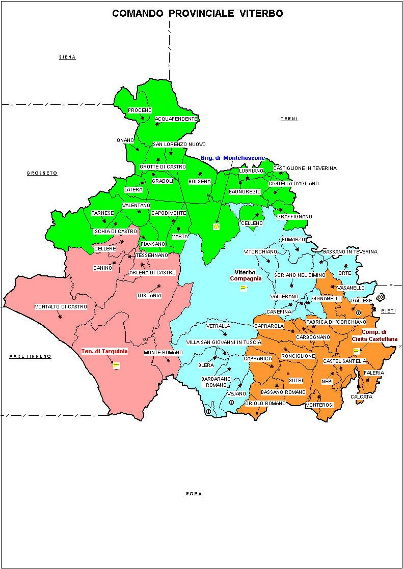 Visita la provincia di Viterbo.